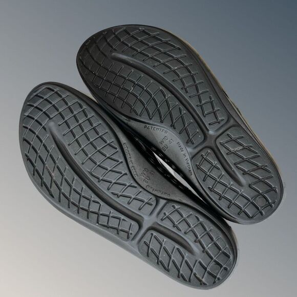 Adult Oofos OOLALA Black Recovery Sandals Size W 10 - Picture 4 of 5